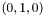 $(0,1,0)$